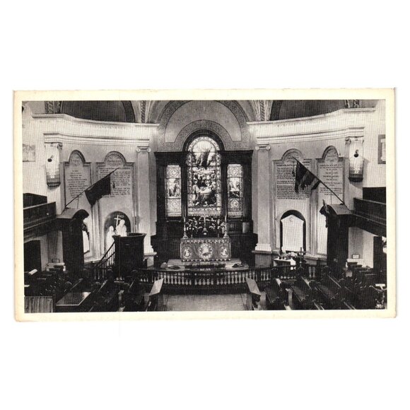 Choir And Chancel Anglican Cathedral Holy Trinity Quebec Postcard 1804 Historic - Picture 1 of 2